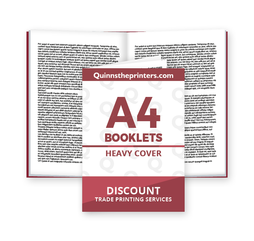 A4 Booklets Heavy Cover Matt Laminated Printing